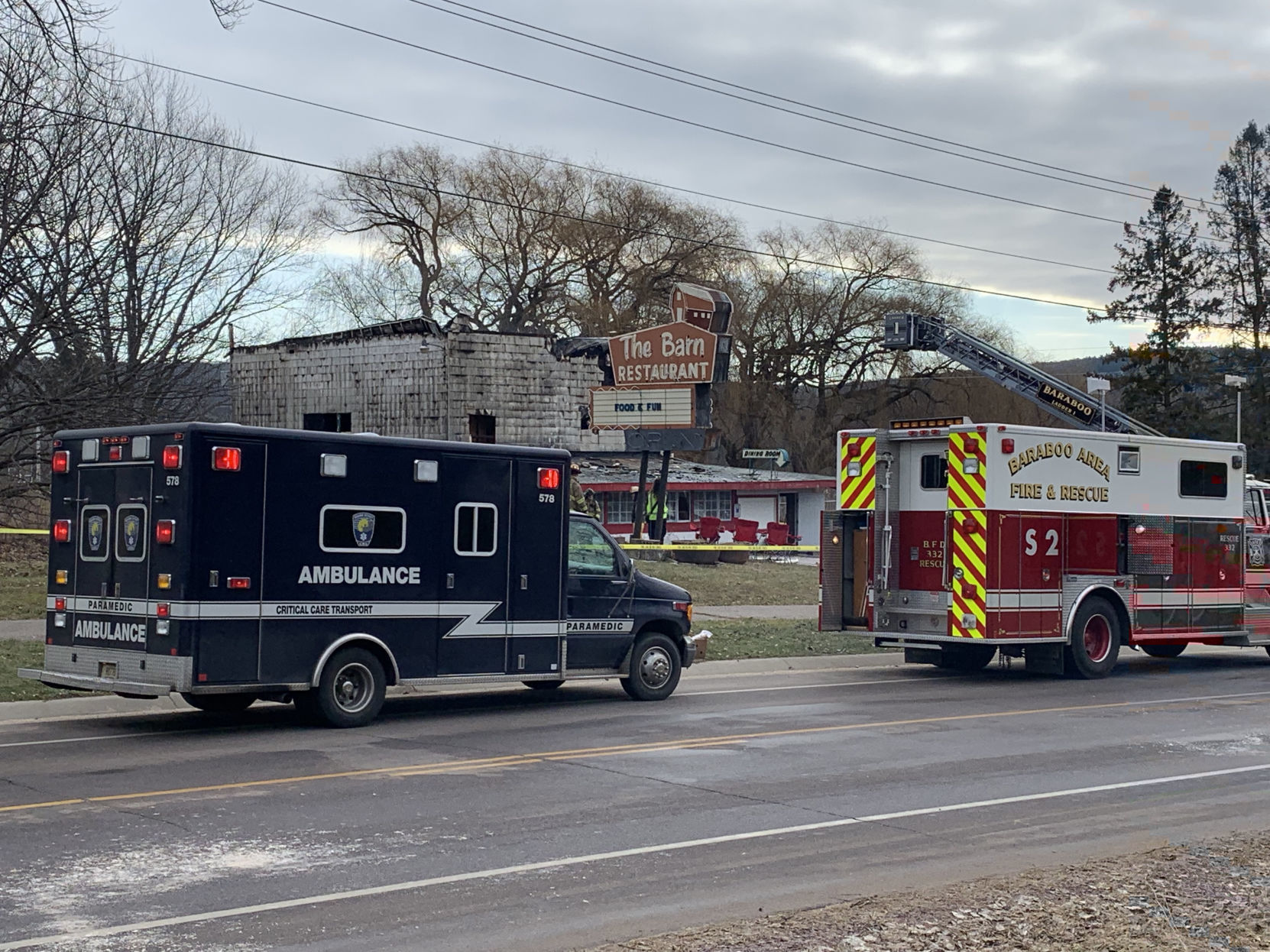 Barn Restaurant and Bar fire investigated